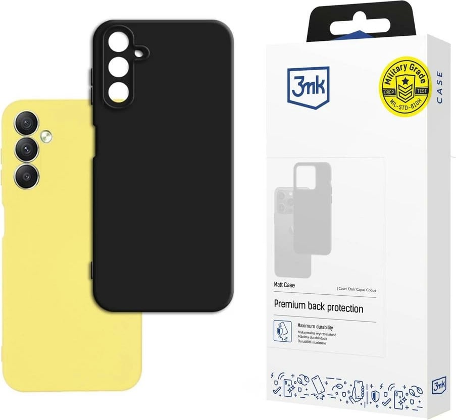 Mbështjellës 3mk Matt Case për Samsung Galaxy A24 4G, i zi