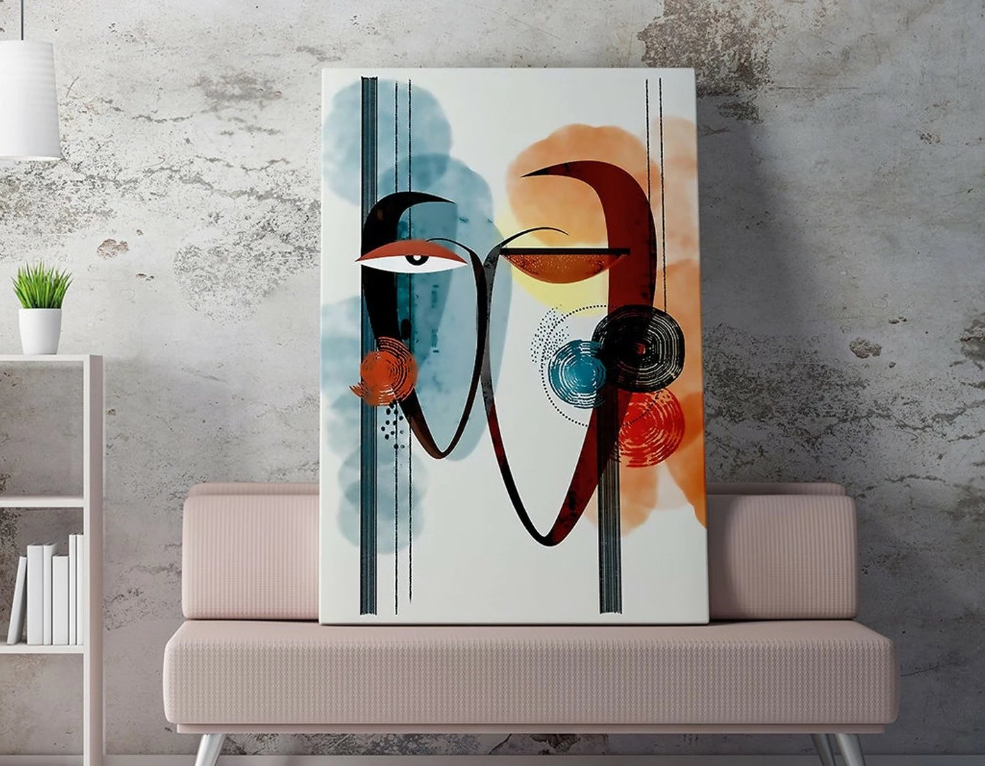 Pikturë dekorative në kanavacë Wallity, WY244, 50x70cm