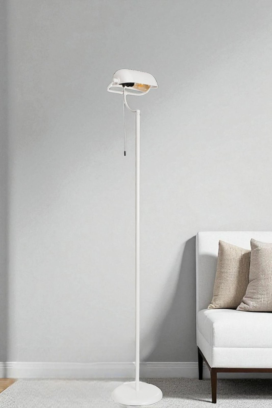 Llambë dyshemeje Opviq, e bardhë, 8964-5