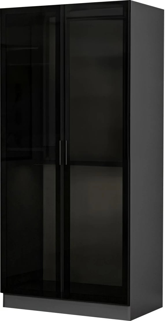 Dollap Hanah Home, xham Kale, ngjyrë antracit, 210cm