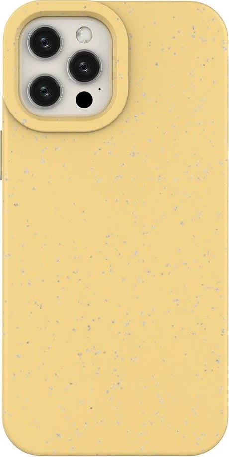 Mbështjellës Hurtel Eco Case për iPhone 12 Pro Max, silikon, e verdhë
