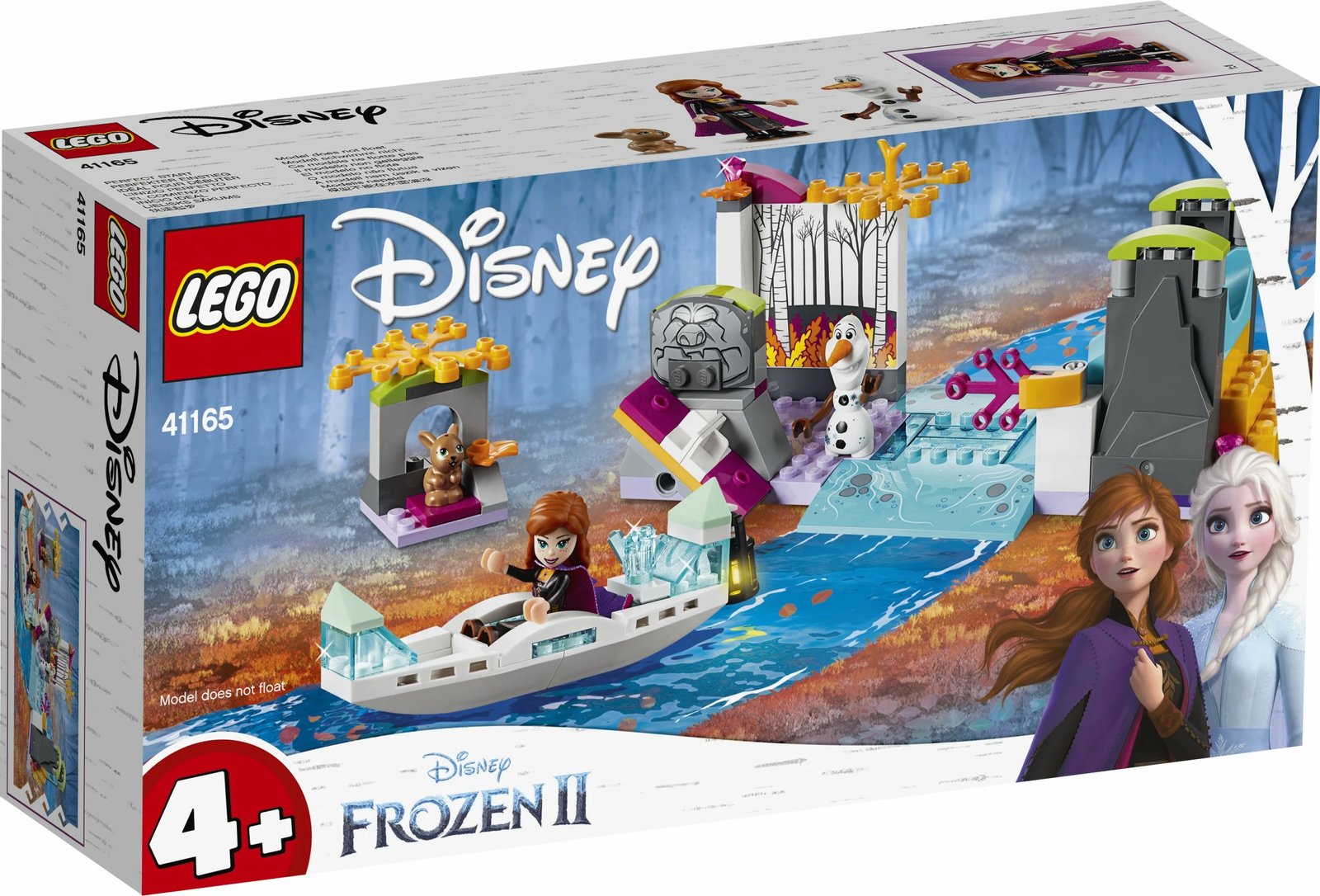 Set ndërtimi LEGO Disney Princess Disney Frozen II Anna's Canoe Expedition 41165, 108 pjesë, shumëngjyrësh
