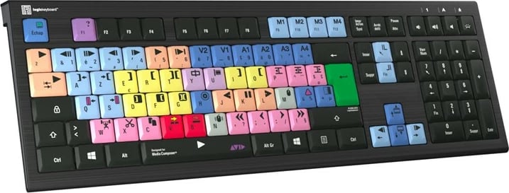 Kasë LogicKeyboard Astra 2 Classic FR për Avid Media Composer, PC