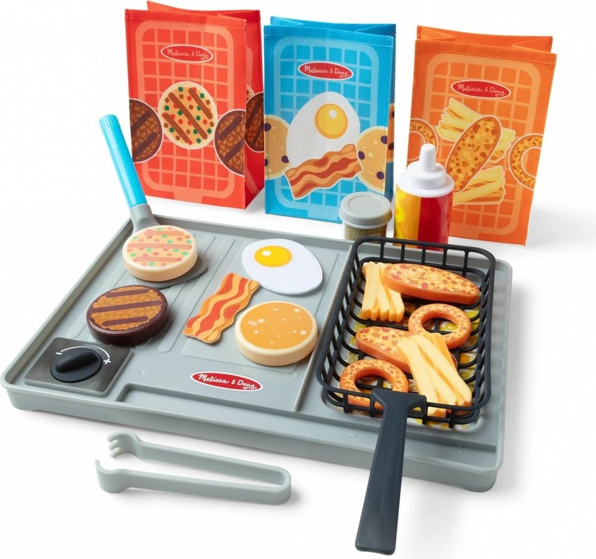 set loje grill me ngjyra me ujë Melissa & Doug Water WOW! Flip & Fry, MPN 6074893, 27 copë, multicolor