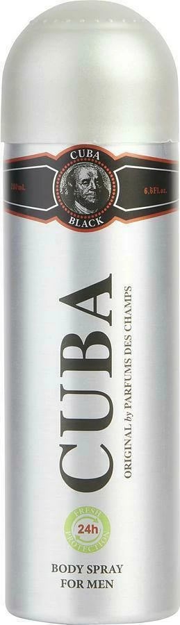 Deodorant spray për meshkuj Cuba Original Black 200ml