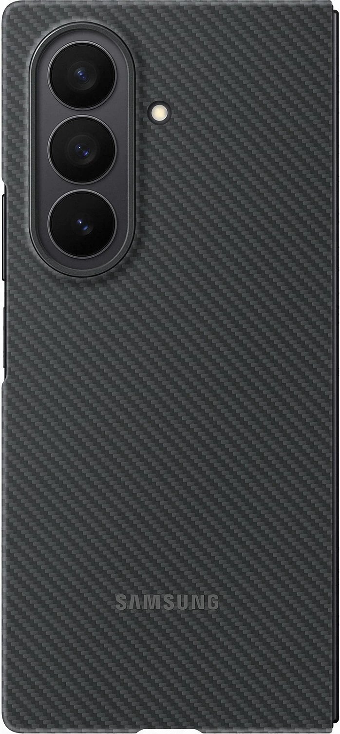 Mbështjellës Samsung Carbon Shield për Galaxy Fold7, silikon, i zi