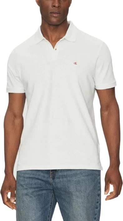 Maicë polo Calvin Klein Jeans meshkuj, e bardhë