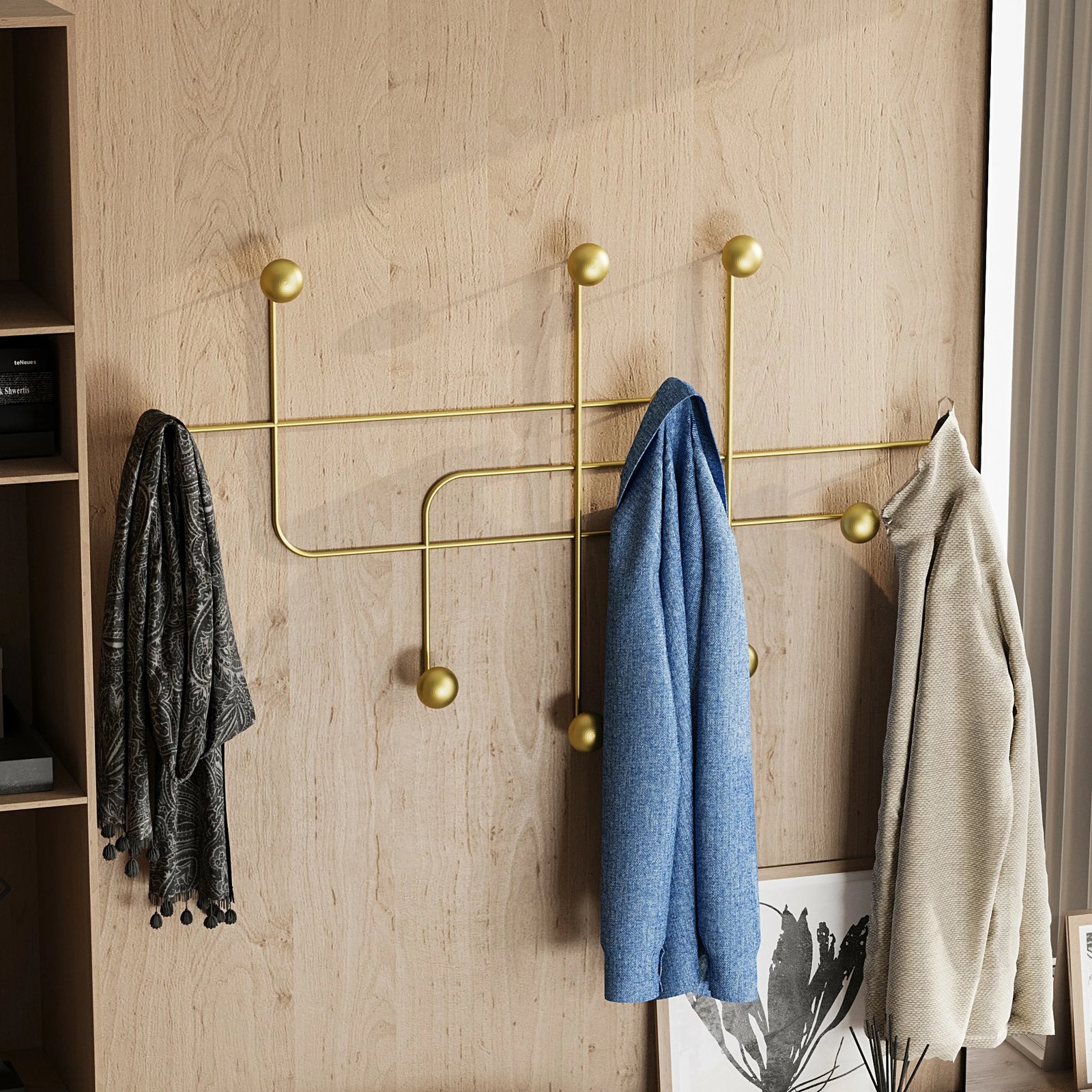 Varëse muri metalike Wallity, Samara-A, ngjyrë ari