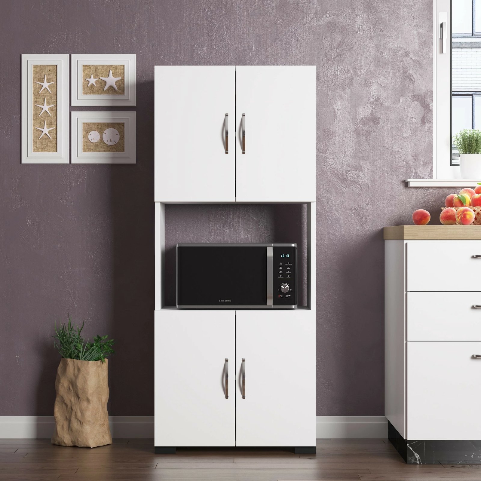 Dollap multifunksional Hanah Home, FRN-12042, i bardhë