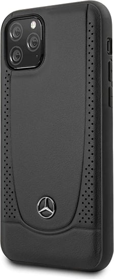 Mbështjellës Mercedes Urban Line për iPhone 11 Pro, Lëkurë, Zi