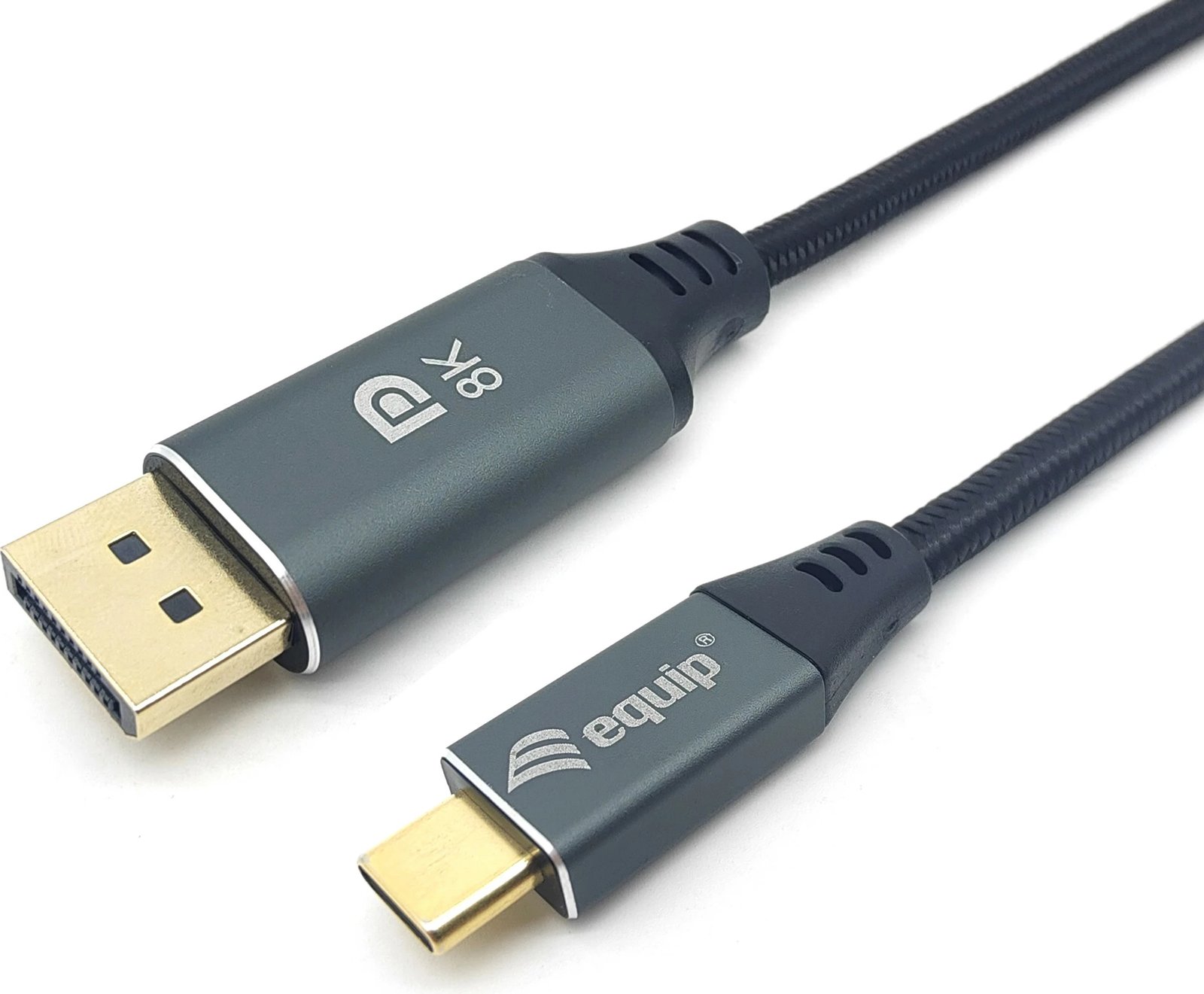 Kabllo USB Type-C në DisplayPort Equip 2m, 8K, gri
