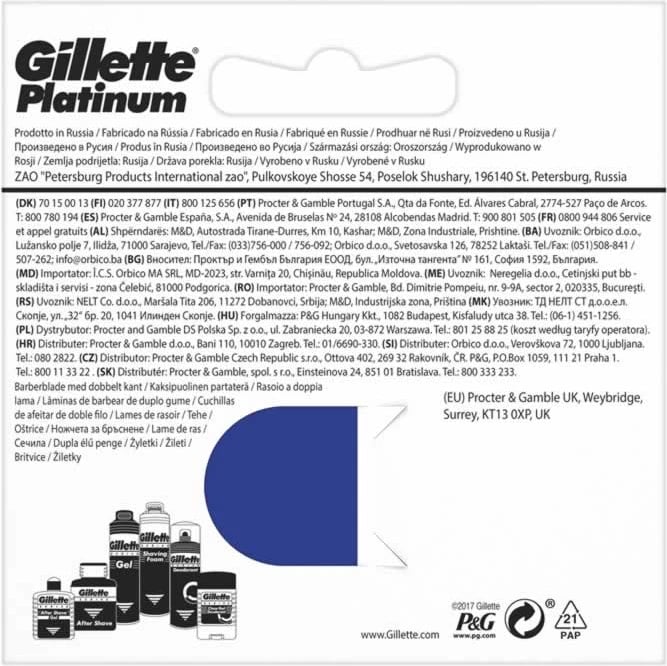 Refill për brisk Gillette Platinum 5 copë
