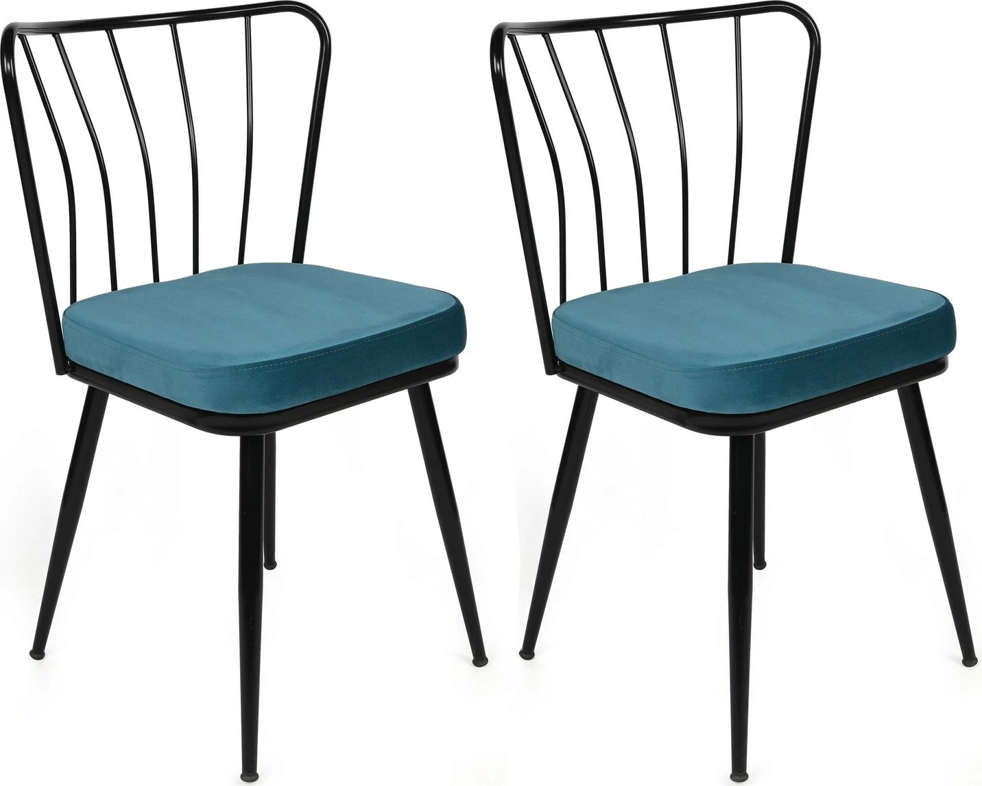 Set karrigesh (4 copë), Skye Decor, Yıldız-952 V4, blu e zezë