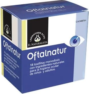 Lecka të lagura për sy EL NATURAL Oftalnatur, 15 copë, uniseks