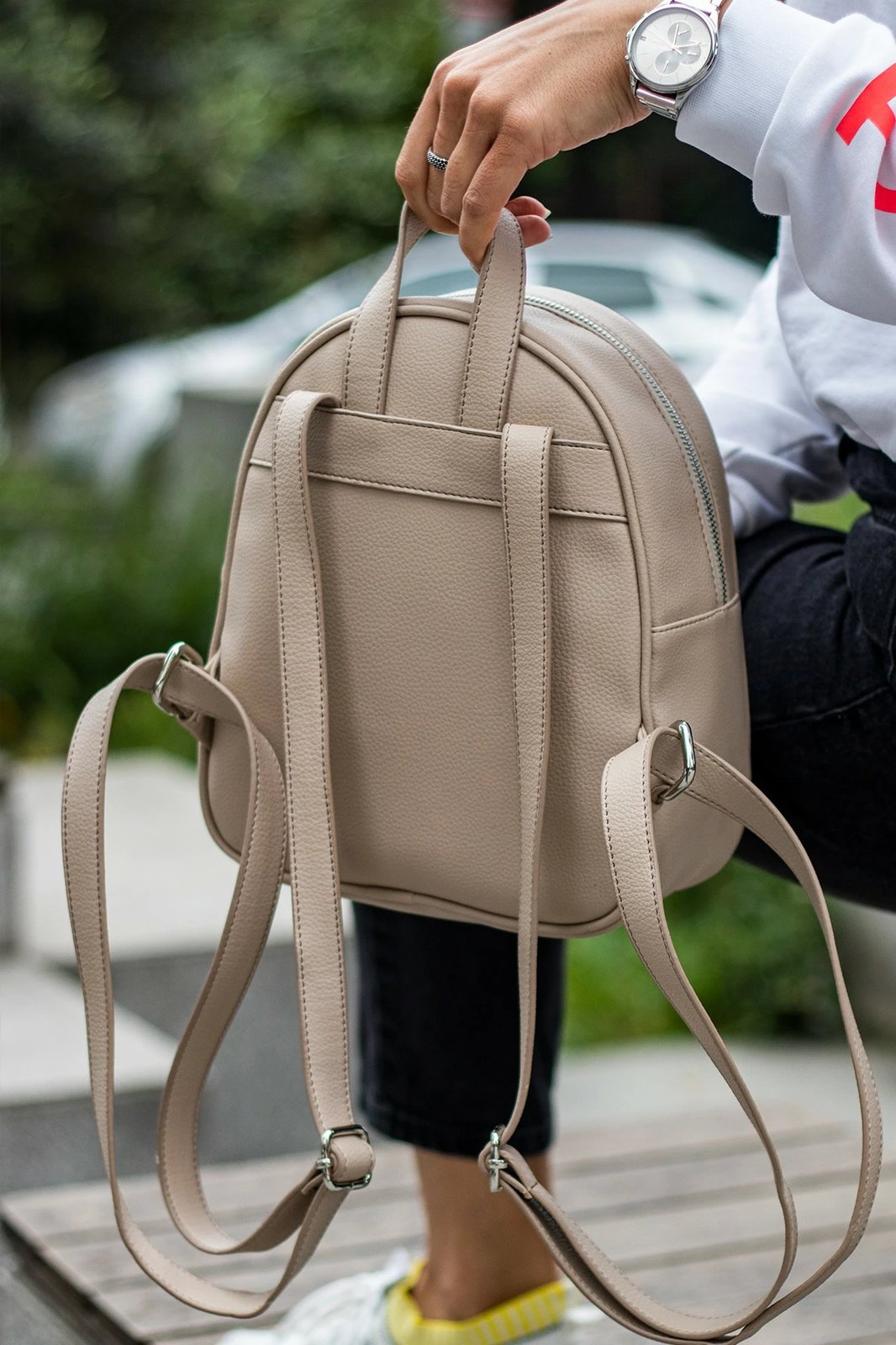 Çantë shpine Zoozie Bags Oslo, bezhë