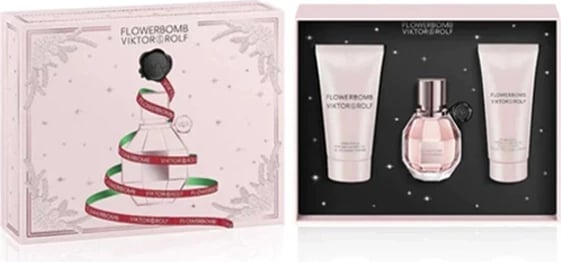 SET Viktor&Rolr Flowerbomb ,Eau De Parfum  30ML+Body Lotion+Bright Crystal