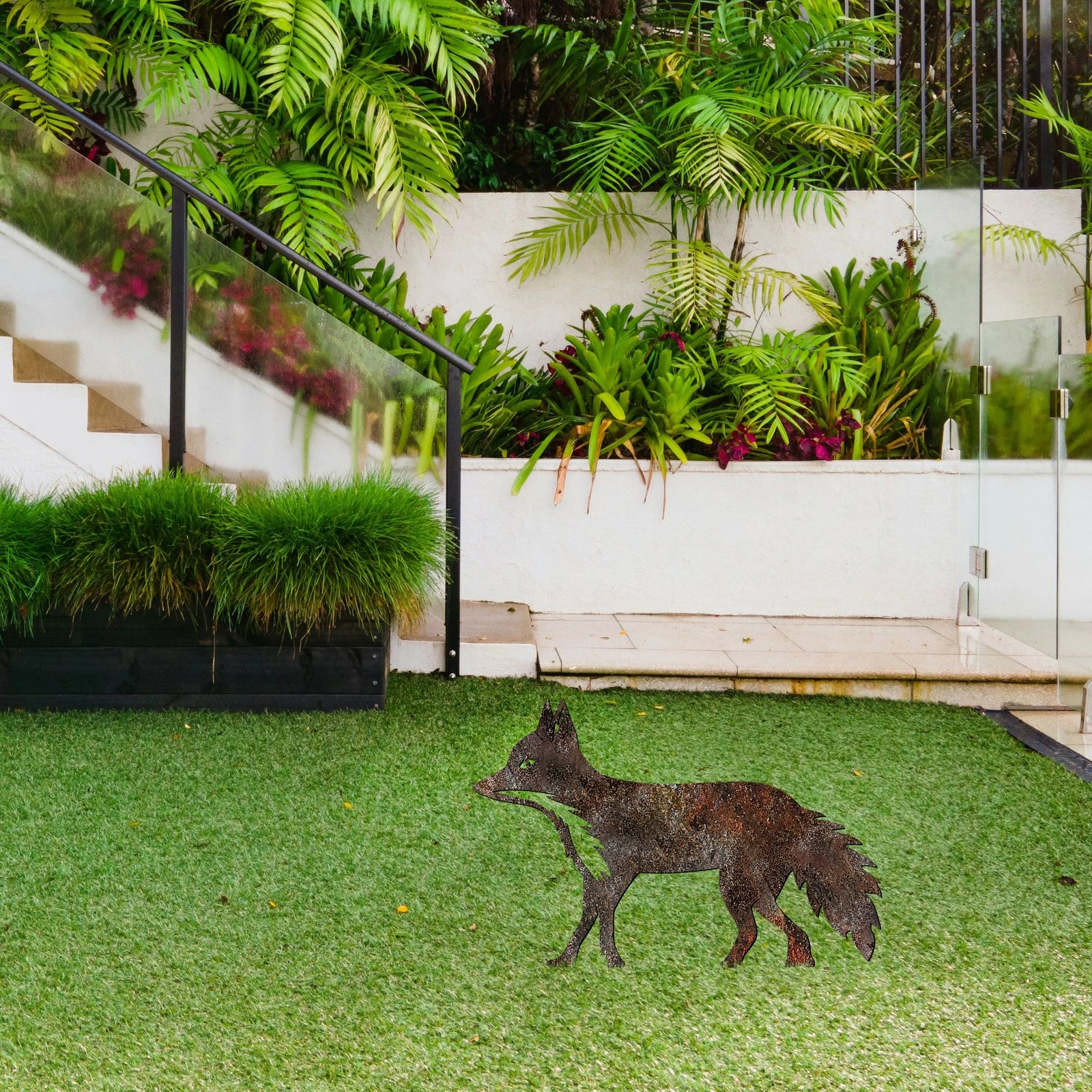 Objekt dekorativ për kopsht, dhelpër, Aberto Design, shumëngjyrësh, 48x50cm