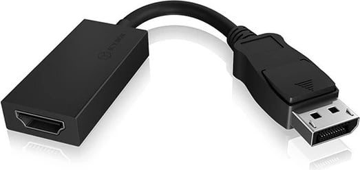 Adapter video ICY BOX IB-AC508a, DisplayPort në HDMI, 4K, i zi