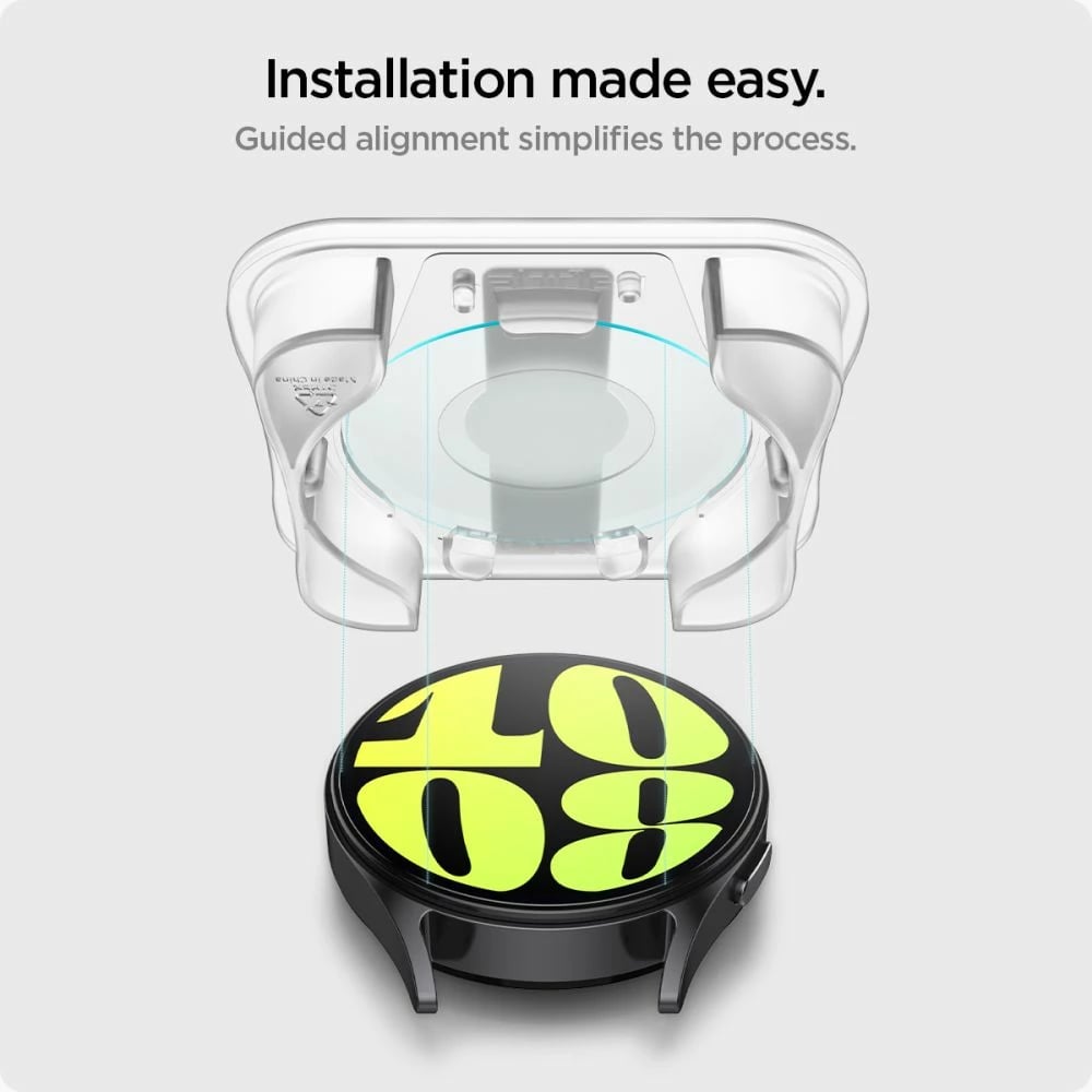 Xham i temperuar Spigen Glas.tR EZ Fit për Samsung Galaxy Watch 7, 44 mm, 2 copë