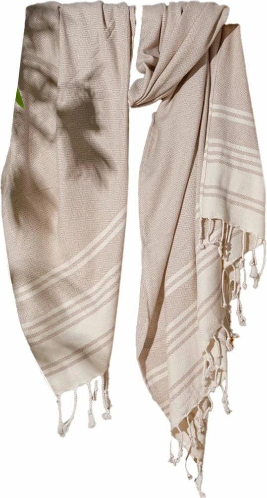 Peshqir plazhi Fouta, ngjyrë bezhë, New Diamond, Mijolnir