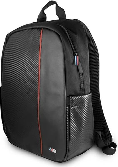 Çantë shpine BMW M Collection për laptop 16 inç, najlon & lëkurë ekologjike, e zezë