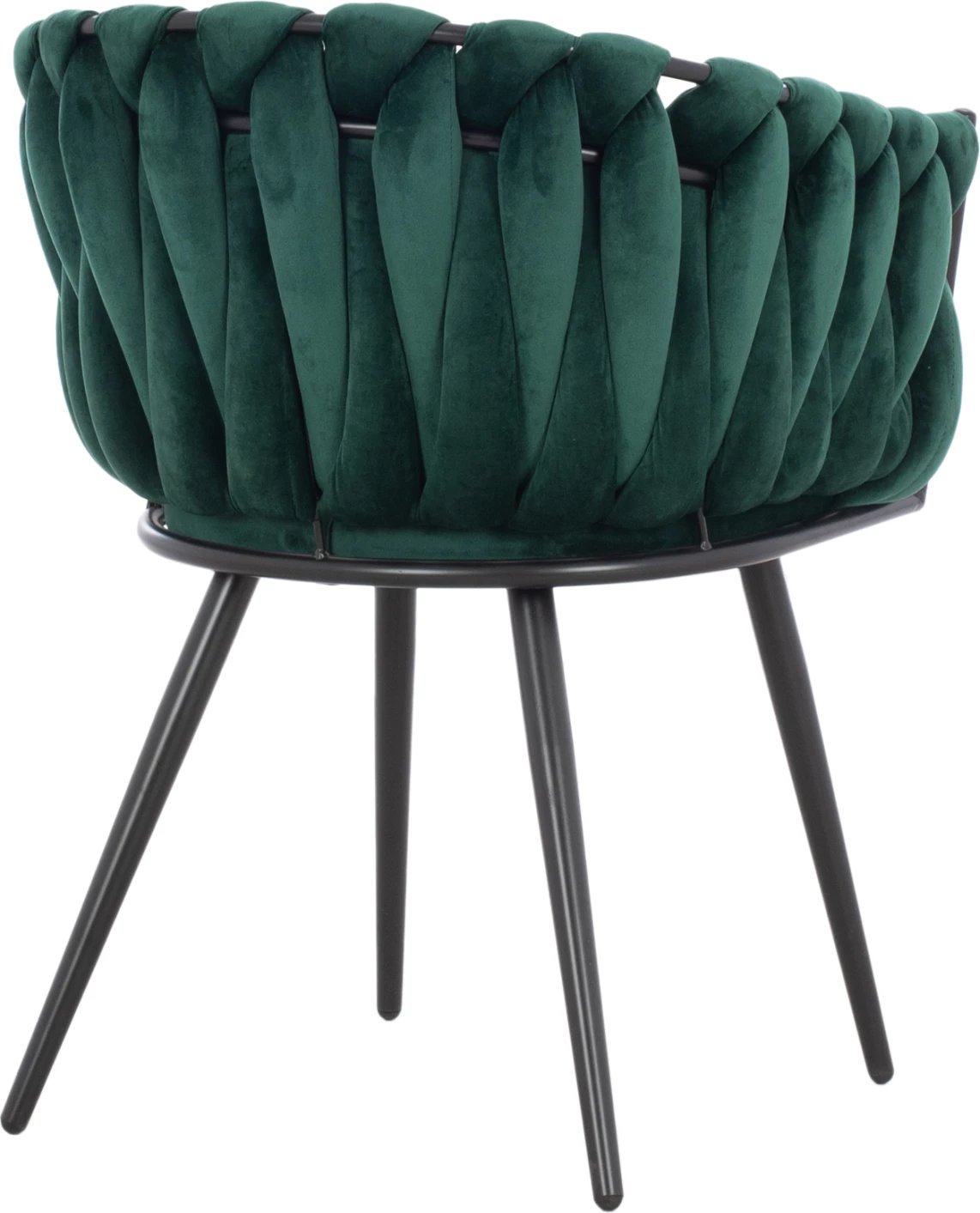 Poltronë Luanda, kadife, ngjyrë selvi, këmbë metalike, FH8741.03, 60x54x78 cm, set prej 2 copë