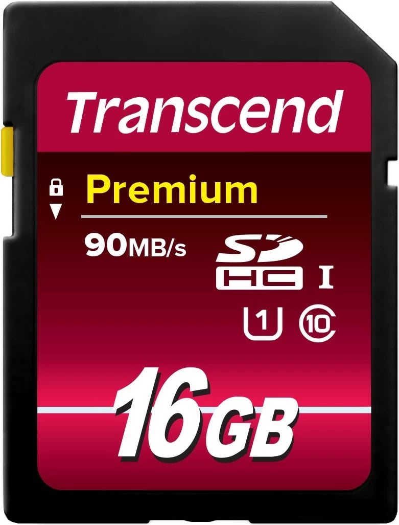 Kartelë memorie Transcend SDHC 16GB, Class 10, UHS-I, e zezë