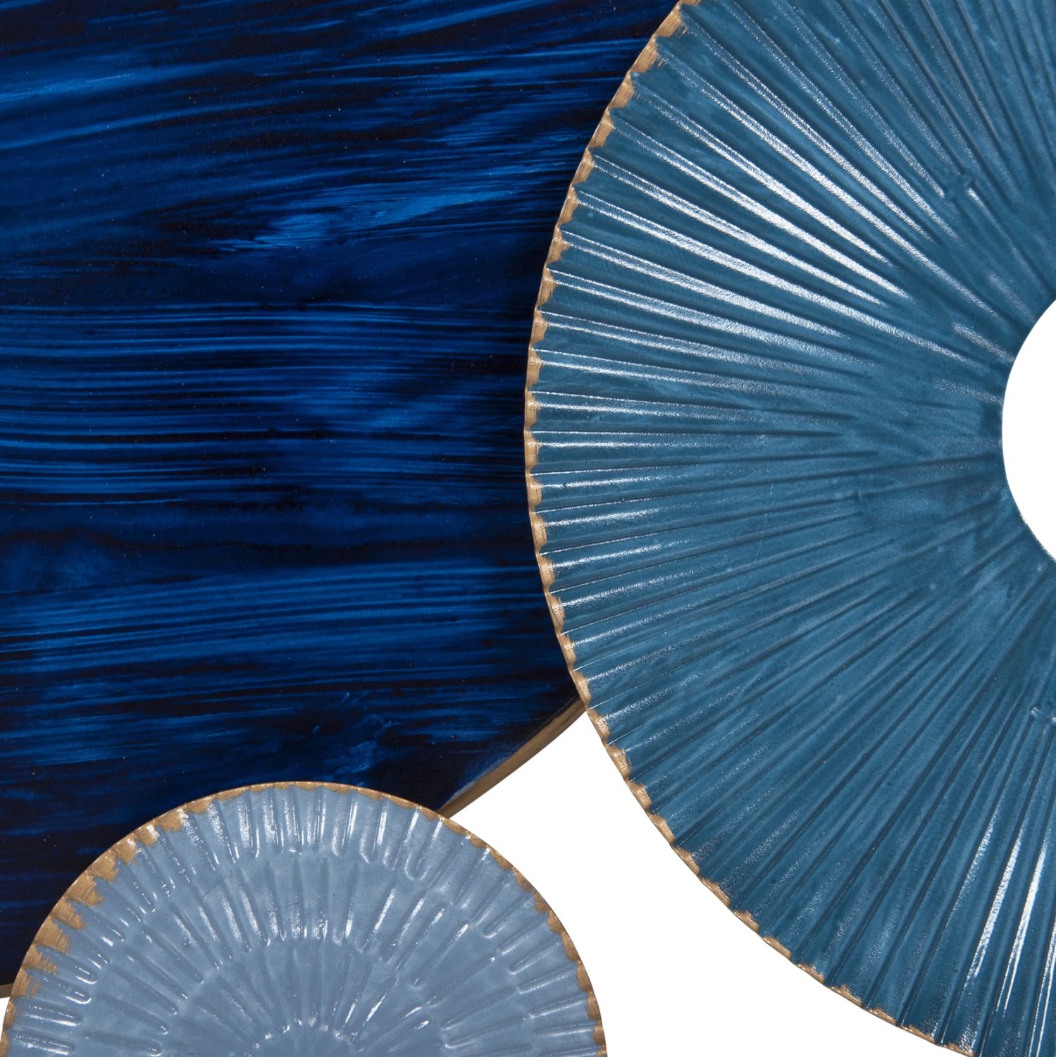 Dekor muri FH4207 metalik, ngjyra blu, 87x54 cm