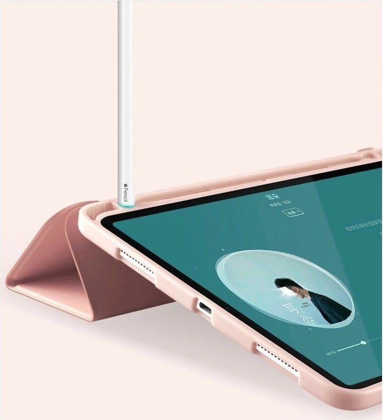 Mbështjellës Tech-Protect SC Pen për iPad 10.2" 2019-2021, Rozë e çelët