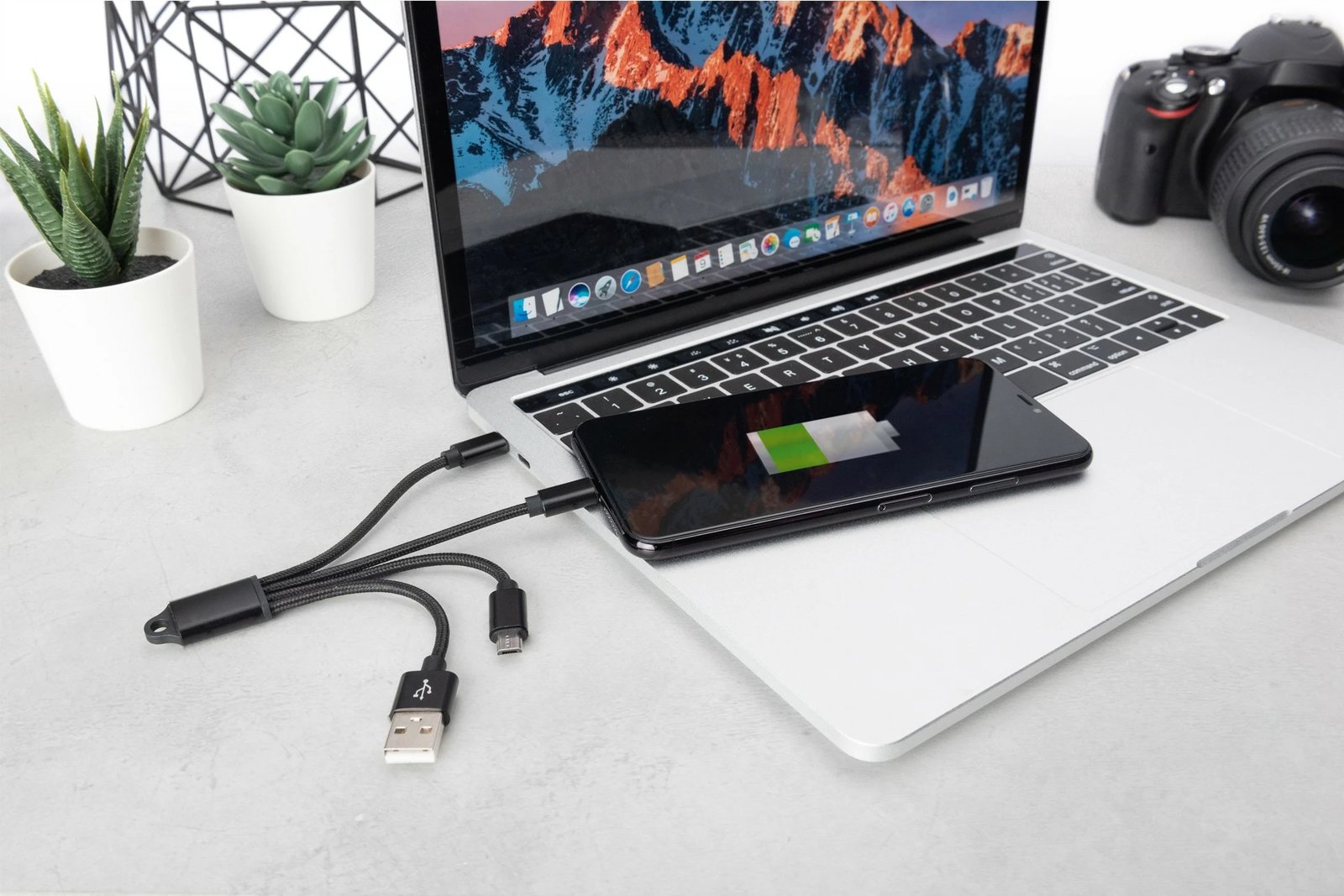 Kabllo USB Digitus 3-në-1, 5m, USB A mashkull/femër, e zezë