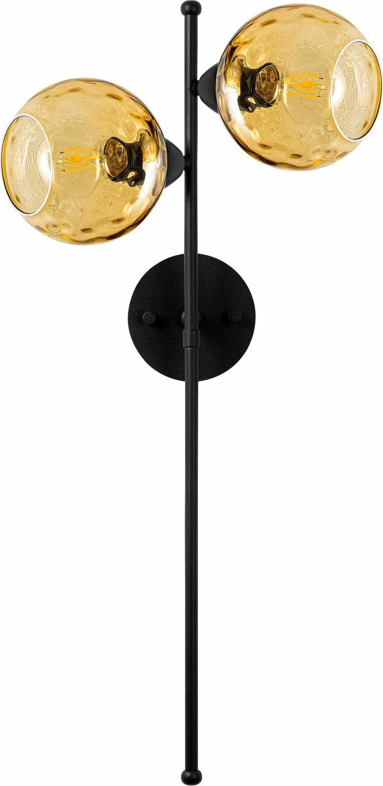 Llambë muri Opviq, Benek - 15 - 14414, metal dhe xham, e verdhë dhe e zezë