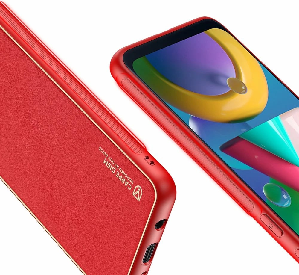 Mbështjellës Dux Ducis Yolo për Samsung Galaxy M30s, TPU+PU lëkurë, Kuq