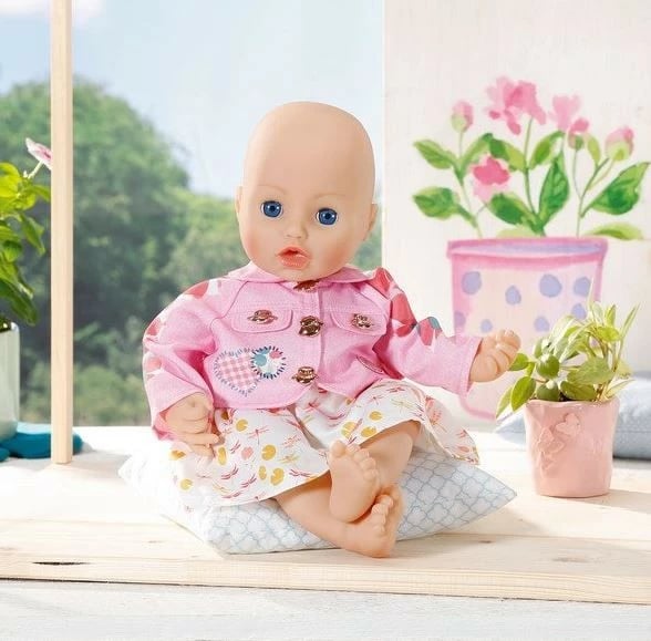 Set rrobash për kukulla Baby Annabell Zapf, 703069-116720, Rozë/Kaltër/Bardhë