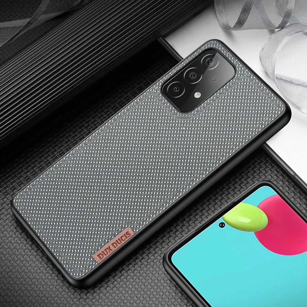 Mbështjellës Dux Ducis Fino për Samsung Galaxy A72, najlon, Gri