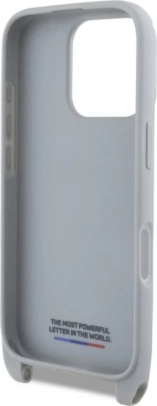 Mbështjellës BMW M Edition Carbon Stripe & Strap për iPhone 16 Pro Max, Gri