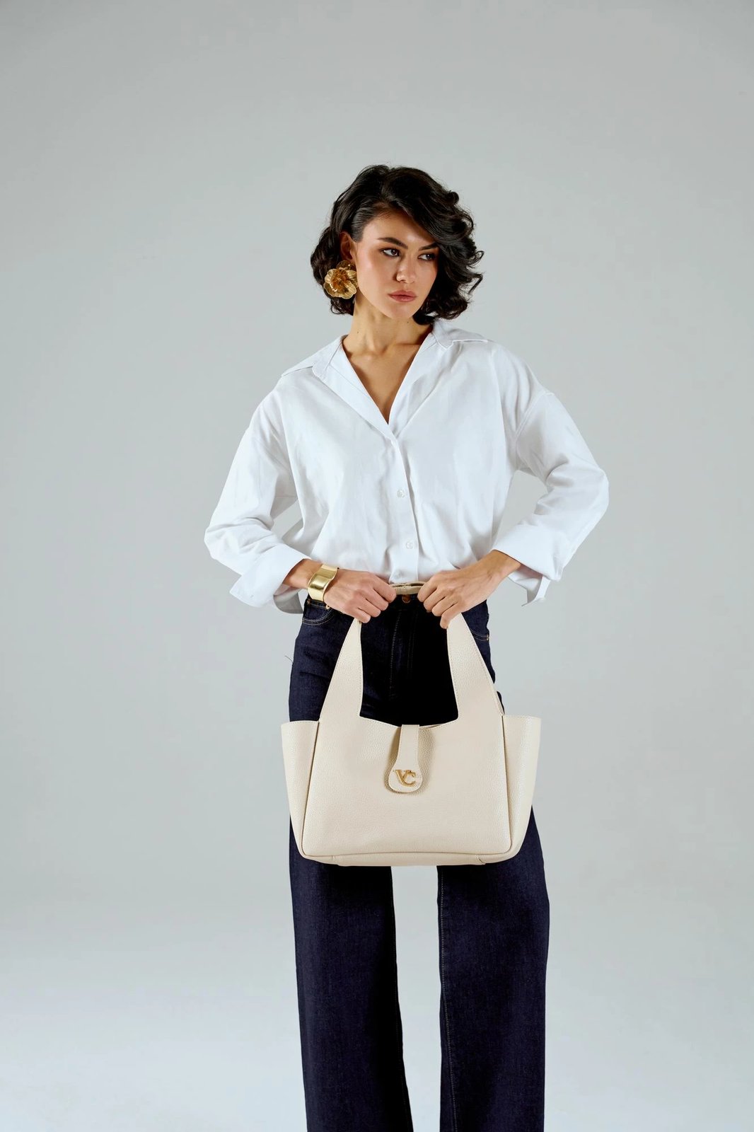 Çantë tote Vince Camuto, L'Aquila, bezhë