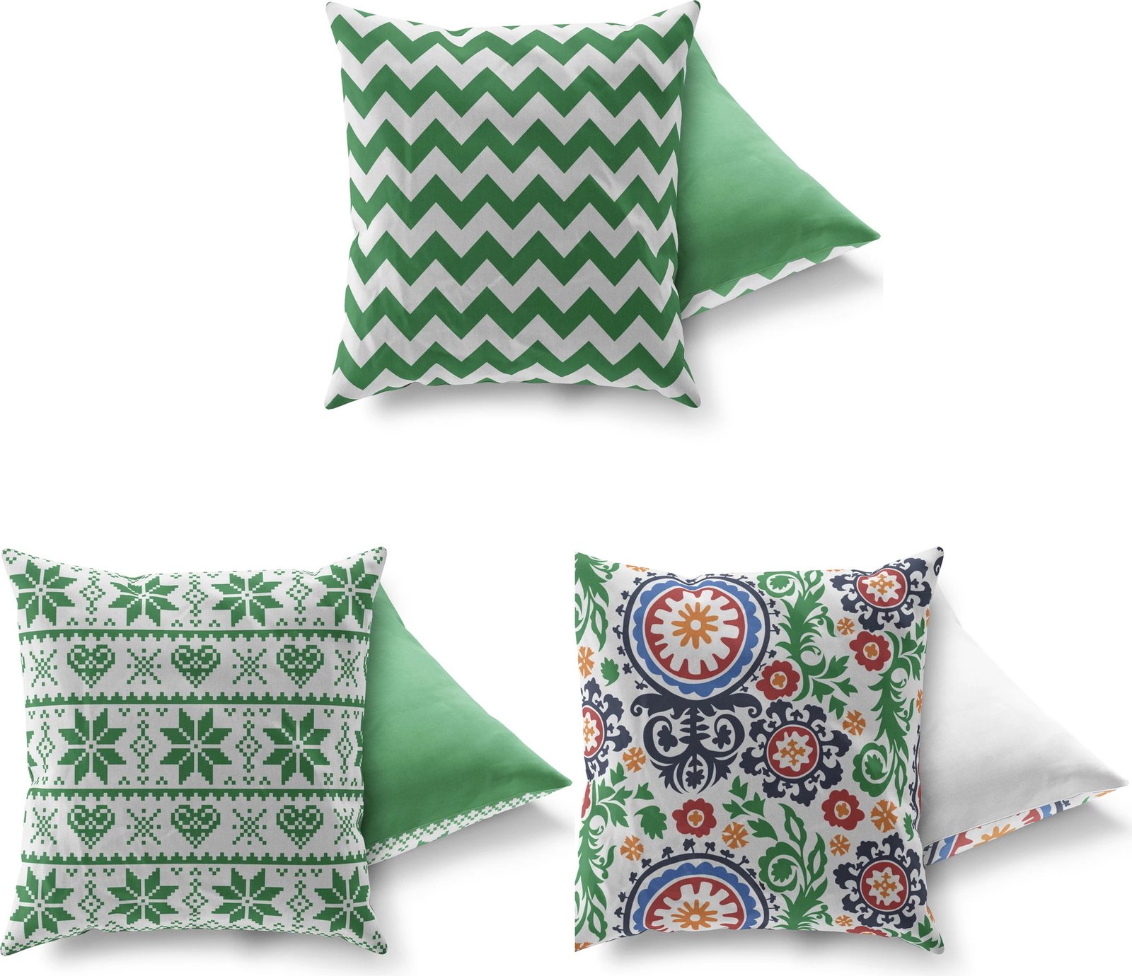 Set jastëkësh dekorativ (3 copë), shumëngjyrësh, Evila Originals, AC-4405-4698-4409