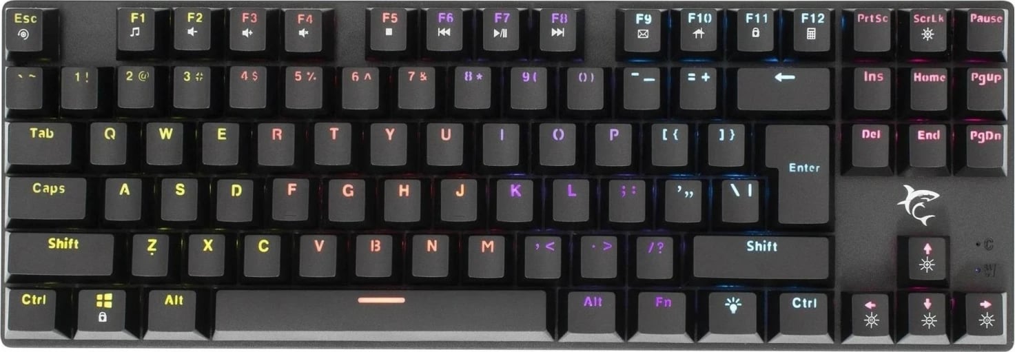 Tastierë mekanike White Shark Commandos GK-2106, RGB, wireless, English (US), e zezë