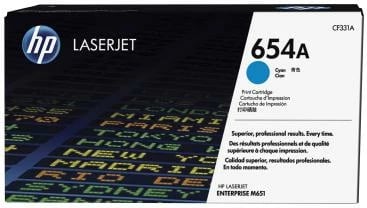Toner HP 654A CF331A, për LaserJet, rendiment i lartë, cyan, 1 copë