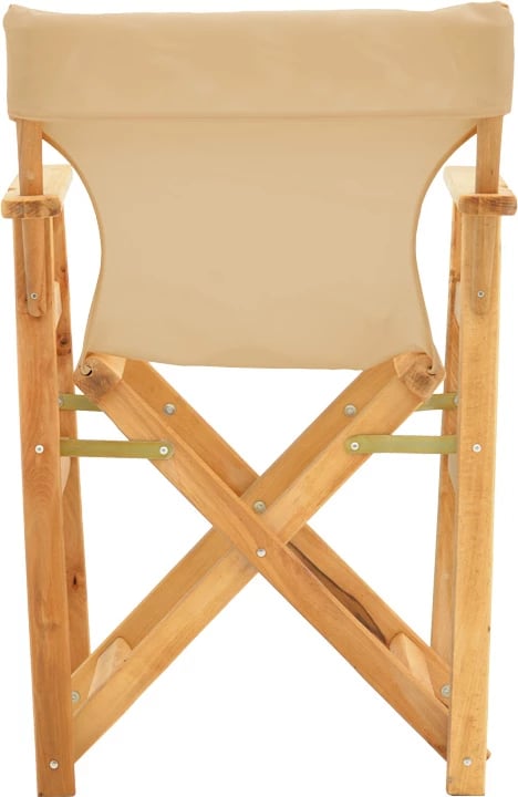 Karrige regjisori, dru ahu, ngjyrë natyrale, pëlhurë bezhë