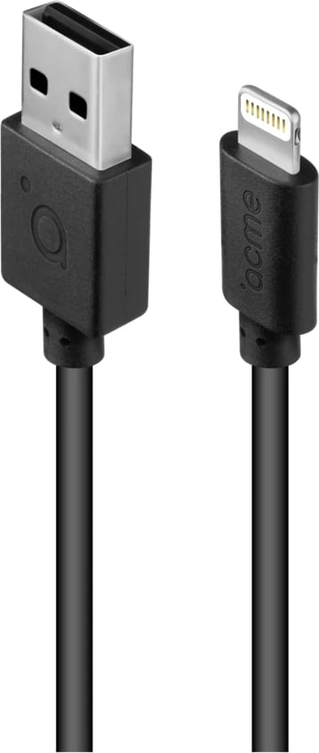 Kabllo Acme CB1031, Lightning, 1m, e zezë
