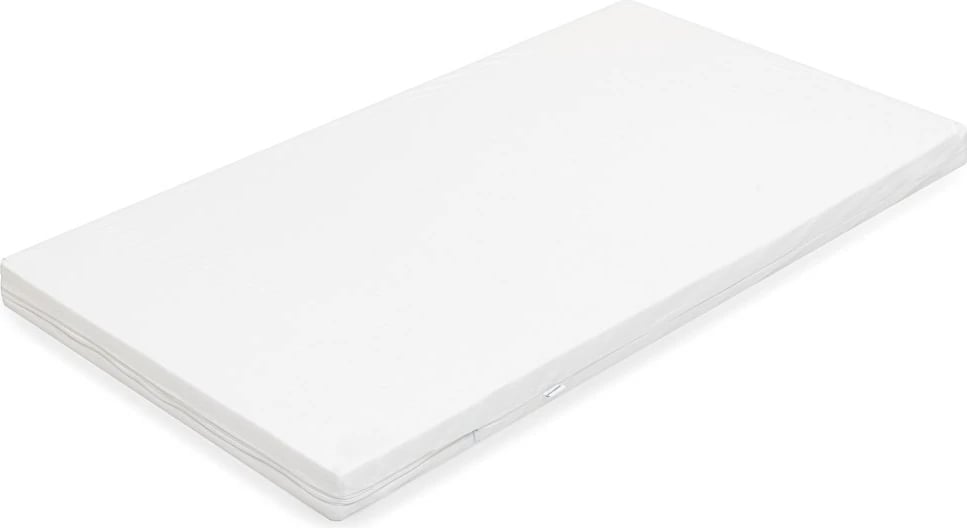 Dyshek bebe, New Baby, BASIC, 120x60x5 cm, shtresë kokosi + shkumë, i bardhë