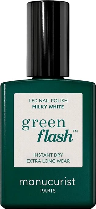 Llak për thonj për femra Manucurist Green Flash Milky White 15ml