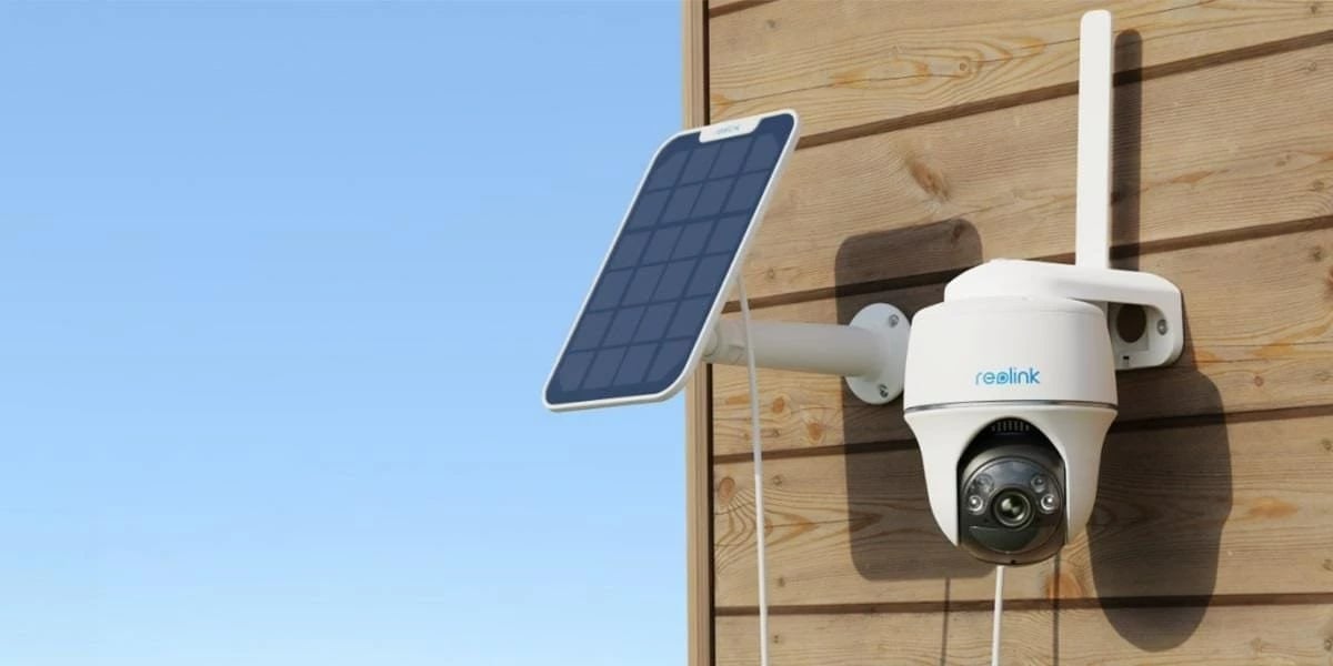 Kamerë sigurie IP Reolink G430 me panel diellor, 5MP, Bardhë