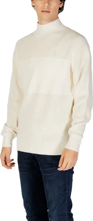 Xhemper për meshkuj Calvin Klein Jeans, të bardhë