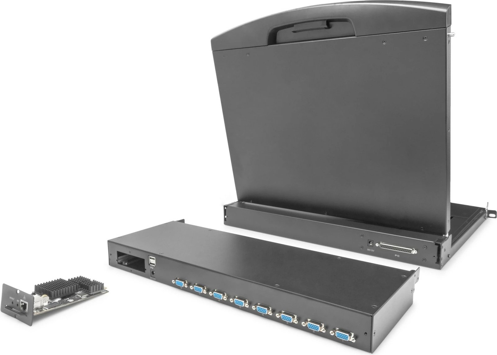 KVM switch Digitus 8-port, modular, i zi