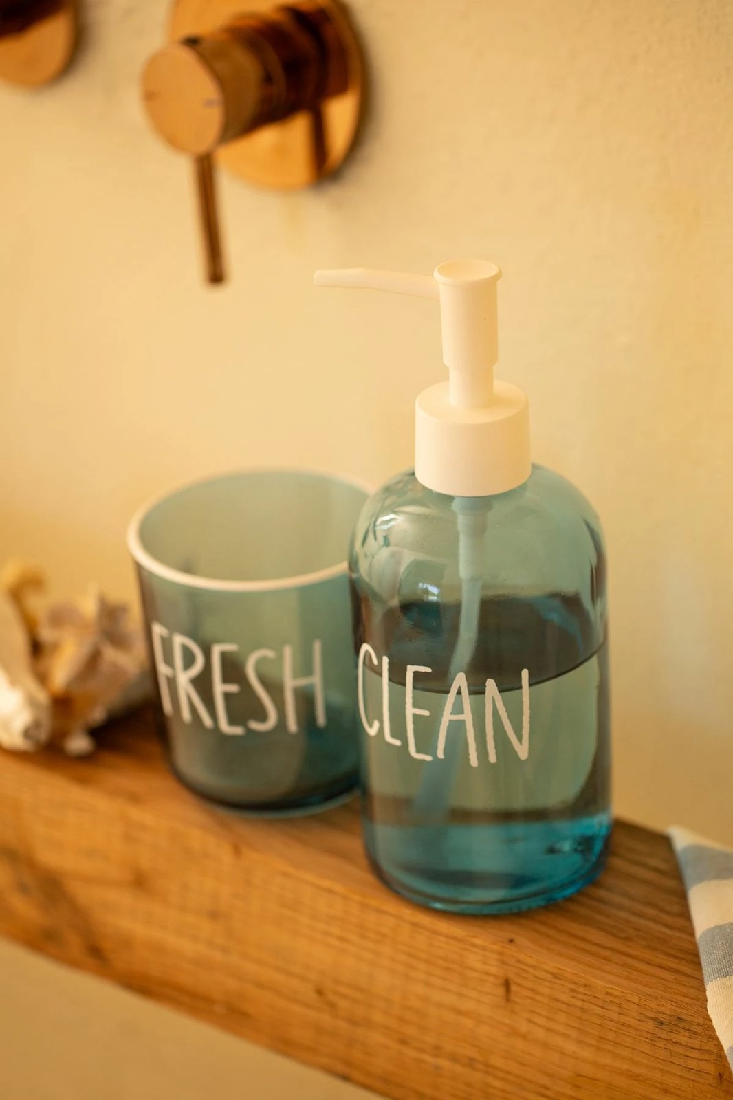 Set banjoje prej qelqi, 2 pjesë, ngjyrë blu, Mijolnir