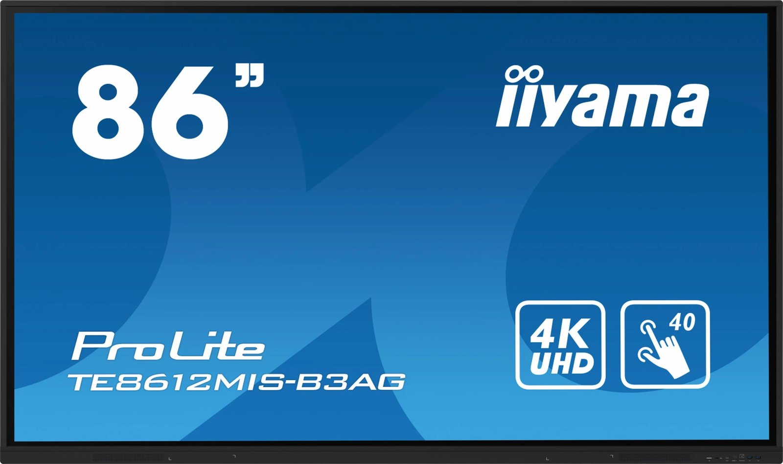 Monitor interaktiv iiyama TE8612MIS-B3AG 86 inç 4K UHD touchscreen zi