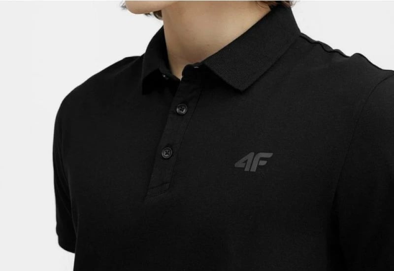 Maicë polo për meshkuj 4F, e zezë