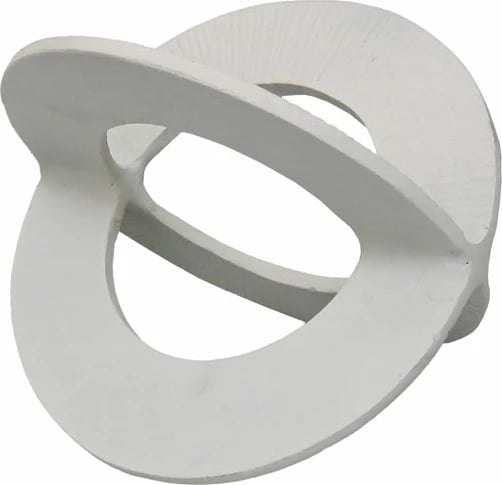 Dekor nyje Finton, alumin, e bardhë, 17x12x12 cm